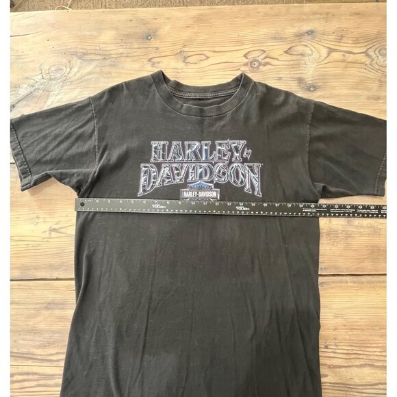 VTG Harley Davidson T-Shirt Mens M Colboch Black Faded Short Sleeve - Picture 4 of 5